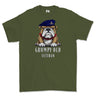 Grumpy Old Royal Artillery Veteran Printed T-Shirt - Olive Green