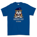 Grumpy Old Royal Artillery Veteran Printed T-Shirt - Royal Blue