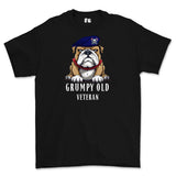 Grumpy Old Royal Lancer Veteran Printed T-Shirt - Black