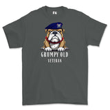 Grumpy Old Royal Lancer Veteran Printed T-Shirt - Charcoal