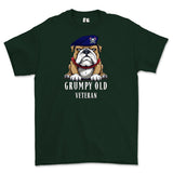Grumpy Old Royal Lancer Veteran Printed T-Shirt - Green
