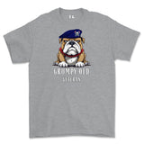 Grumpy Old Royal Lancer Veteran Printed T-Shirt - Sports Grey