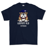 Grumpy Old Royal Lancer Veteran Printed T-Shirt - Navy Blue