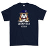 Grumpy Old Royal Lancer Veteran Printed T-Shirt - Navy Blue