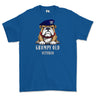 Grumpy Old Royal Lancer Veteran Printed T-Shirt - Royal Blue