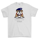 Grumpy Old Royal Lancer Veteran Printed T-Shirt - White