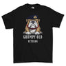 Grumpy Old Royal Navy Officer Printed T-Shirt - Black