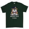 Grumpy Old Royal Navy Officer Printed T-Shirt - Green
