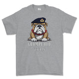 Grumpy Old Royal Navy Officer Printed T-Shirt - Sports Grey