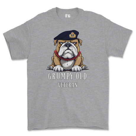 Grumpy Old Royal Navy Officer Printed T-Shirt - Sports Grey