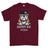 Grumpy Old Royal Navy Officer Printed T-Shirt - Maroon