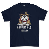 Grumpy Old Royal Navy Officer Printed T-Shirt - Navy Blue