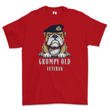 Grumpy Old Royal Navy Officer Printed T-Shirt - Red