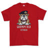 Grumpy Old Royal Navy Officer Printed T-Shirt - Red