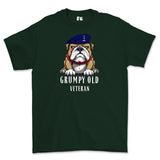 Grumpy Old Royal Signals Veteran Printed T-Shirt - Green
