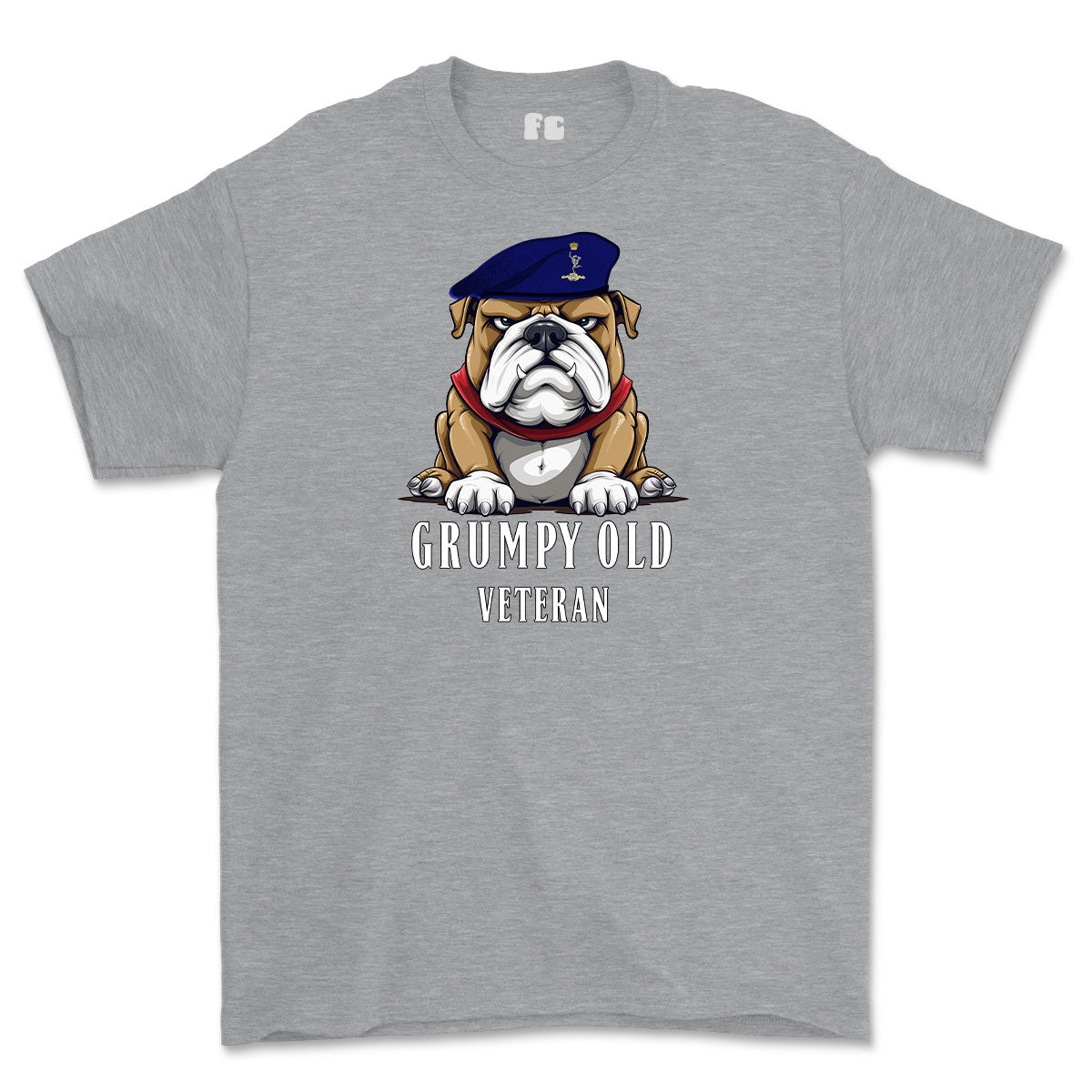 Grumpy Old Royal Signals Veteran Printed T-Shirt - Sports Grey