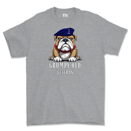 Grumpy Old Royal Signals Veteran Printed T-Shirt - Sports Grey