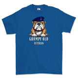 Grumpy Old Royal Signals Veteran Printed T-Shirt - Royal Blue