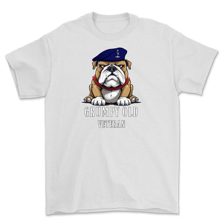 Grumpy Old Royal Signals Veteran Printed T-Shirt - White