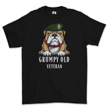 Grumpy Old UDR Veteran Printed T-Shirt - Black