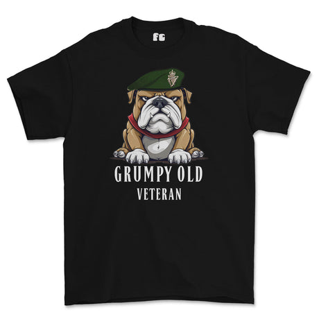 Grumpy Old UDR Veteran Printed T-Shirt - Black