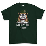 Grumpy Old UDR Veteran Printed T-Shirt - Forest Green