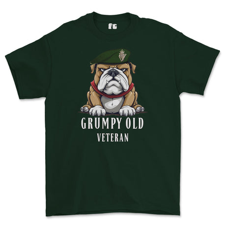 Grumpy Old UDR Veteran Printed T-Shirt - Forest Green