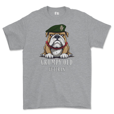 Grumpy Old UDR Veteran Printed T-Shirt - Sports Grey