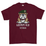 Grumpy Old UDR Veteran Printed T-Shirt - Maroon