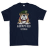 Grumpy Old UDR Veteran Printed T-Shirt - Navy Blue