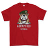 Grumpy Old UDR Veteran Printed T-Shirt - Red