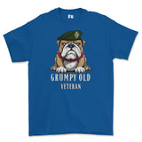 Grumpy Old UDR Veteran Printed T-Shirt - Royal Blue