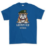 Grumpy Old UDR Veteran Printed T-Shirt - Royal Blue