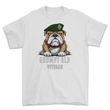 Grumpy Old UDR Veteran Printed T-Shirt - White