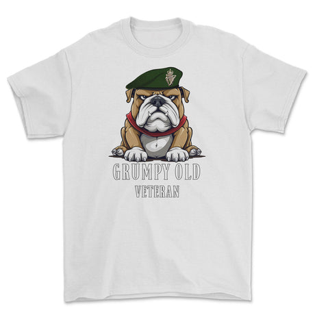 Grumpy Old UDR Veteran Printed T-Shirt - White