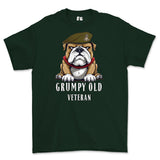 Grumpy Old Yorkshire Regiment Veteran Printed T-Shirt - Green