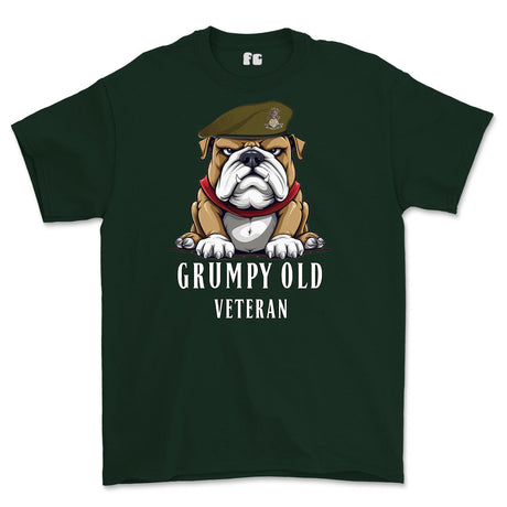 Grumpy Old Yorkshire Regiment Veteran Printed T-Shirt - Green