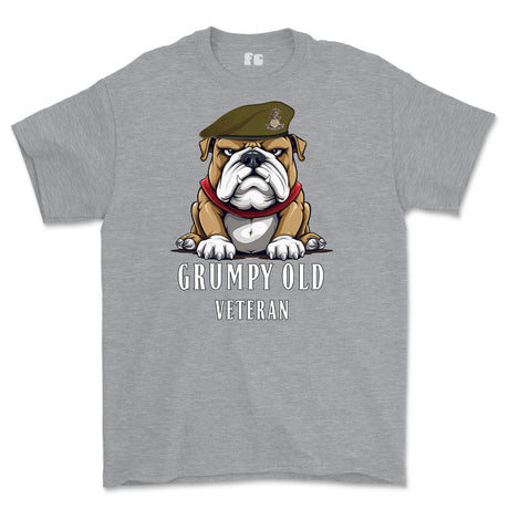 Grumpy Old Yorkshire Regiment Veteran Printed T-Shirt - Sports Grey