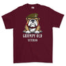 Grumpy Old Yorkshire Regiment Veteran Printed T-Shirt - Maroon