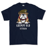 Grumpy Old Yorkshire Regiment Veteran Printed T-Shirt - Navy Blue
