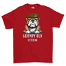 Grumpy Old Yorkshire Regiment Veteran Printed T-Shirt - Red