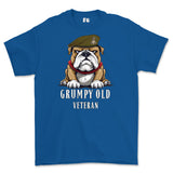 Grumpy Old Yorkshire Regiment Veteran Printed T-Shirt - Royal Blue
