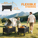 Outsunny 81L Festival Trolley on Wheels - Black handle detail