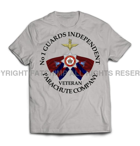 Guards No 1 Independent Parachute Company Printed T-Shirt - Ash