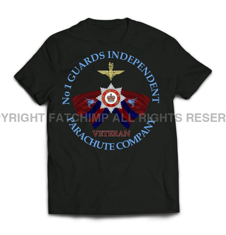Guards No 1 Independent Parachute Company Printed T-Shirt - Black