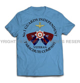 Guards No 1 Independent Parachute Company Printed T-Shirt - Carolina Blue