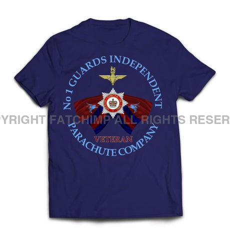Guards No 1 Independent Parachute Company Printed T-Shirt - Navy Blue