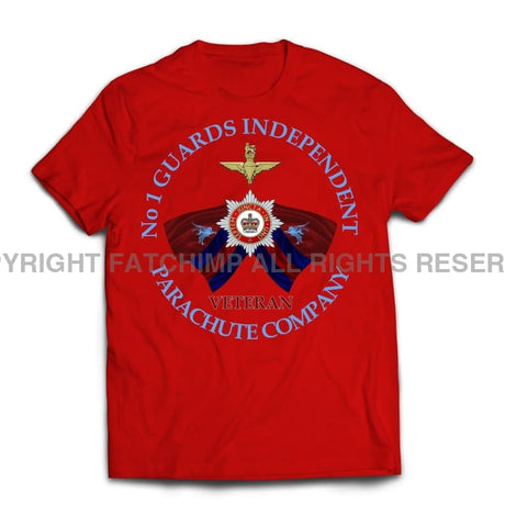 Guards No 1 Independent Parachute Company Printed T-Shirt - Red