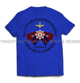 Guards No 1 Independent Parachute Company Printed T-Shirt - Royal Blue
