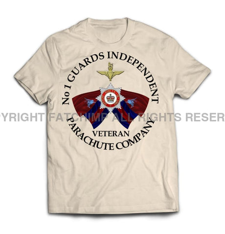 Guards No 1 Independent Parachute Company Printed T-Shirt - Sand